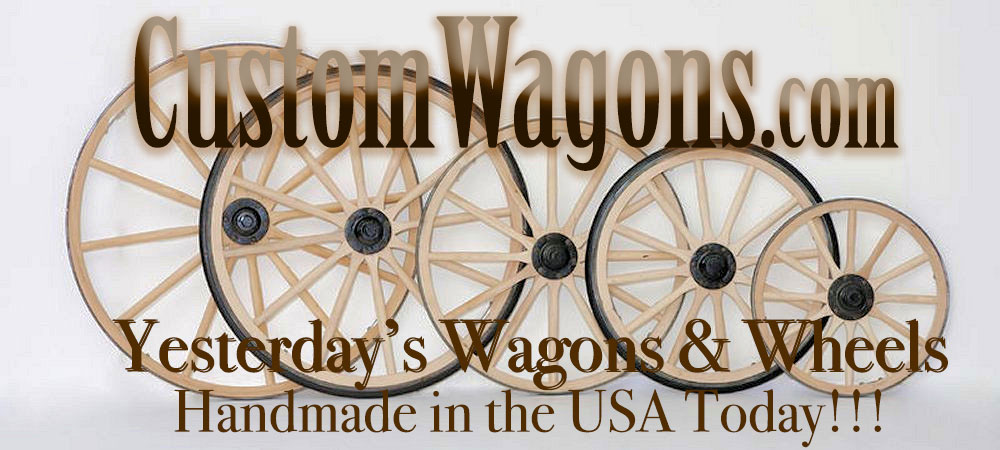 CustomWagons.com Logo - Wood Wagon Wheels For Sale
