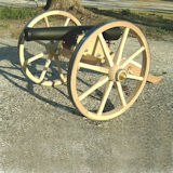 12 inch Wood Wagon Wheel used on small cannon
