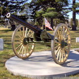 Crystal Lake Cemetery Minneapolis, MN, 57in Wood Cannon Wheels with Archibald Hubs