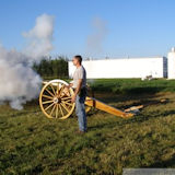 Firing Hope Cannon, 50in Wood Cannon Wheels